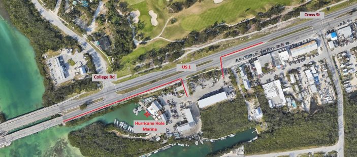 Map of our dock in Key West